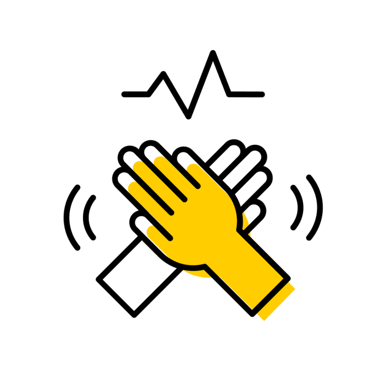 hands performing cpr